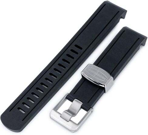 سوار ساعة بعروة منحنية من المطاط الاسود مقاس 20 ملم كرافتر بلو لسيكو سومو SBDC001 in Kuwait