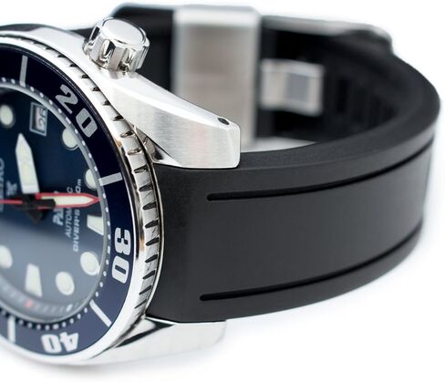 سوار ساعة بعروة منحنية من المطاط الاسود مقاس 20 ملم كرافتر بلو لسيكو سومو SBDC001 in Kuwait