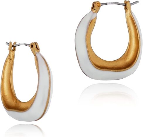 18K Gold Plated Hoop Earrings for Women Girls in Saudi Arabia