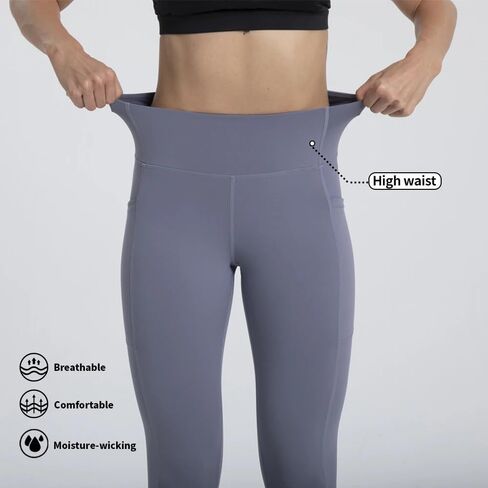 Shed Thick High Waist Yoga Pants with Pockets, Tummy Control Workout Running Yoga Leggings for Women in Saudi Arabia
