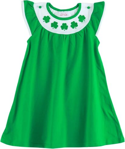 فستان HH Family Girls St Patricks Day Oufit Clover Green للأطفال من عمر 4 إلى 12 عامًا in Kuwait