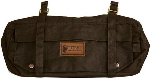 Outback Trading Unisex 2004 Waterproof Breathable Brown Oilskin Cotton Equestrian Cantle Saddle Bag for Horse Riding in Saudi Arabia