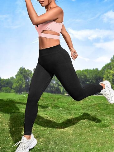 Milumia Women Contrast Mesh Cut Out Sport Bra Padded Workout Running Yoga Bras Crop Tanks in Saudi Arabia