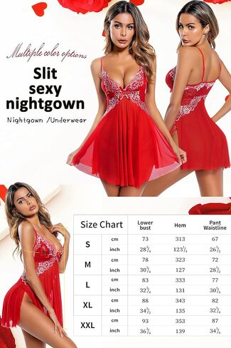 ملابس داخلية ADSEXY للنساء مثيرة من الدانتيل بيبي دول صغير شفاف مزين بالزهور ورقبة على شكل حرف V قميص شفاف من خلال ثوب النوم إهمال غير مطيع in Kuwait