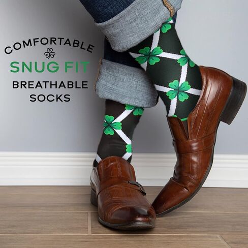 Man of Men St Patricks Day Socks Men, Shamrock Socks, St Patty's Day Accessories Apparel, St Patricks Day Gifts, Irish Socks in Saudi Arabia