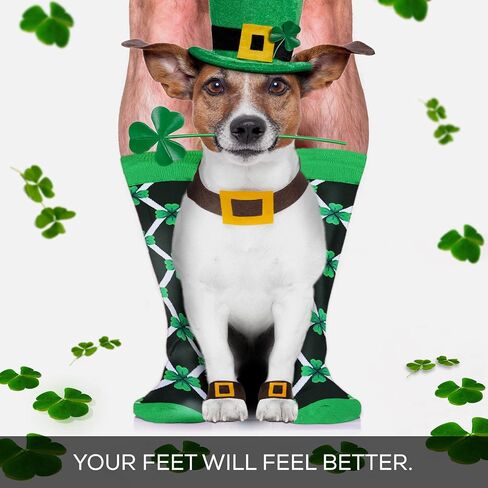 Man of Men St Patricks Day Socks Men, Shamrock Socks, St Patty's Day Accessories Apparel, St Patricks Day Gifts, Irish Socks in Saudi Arabia