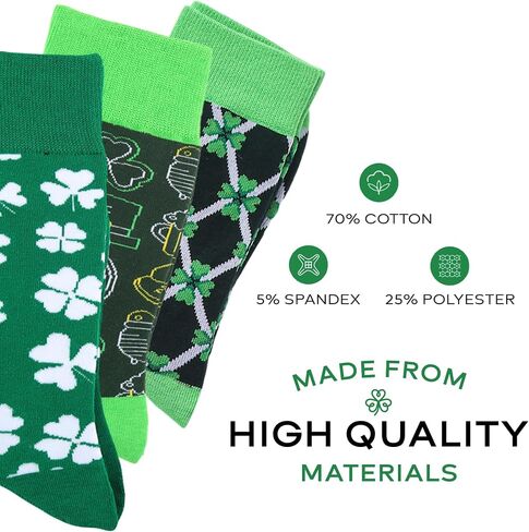 Man of Men St Patricks Day Socks Men, Shamrock Socks, St Patty's Day Accessories Apparel, St Patricks Day Gifts, Irish Socks in Saudi Arabia
