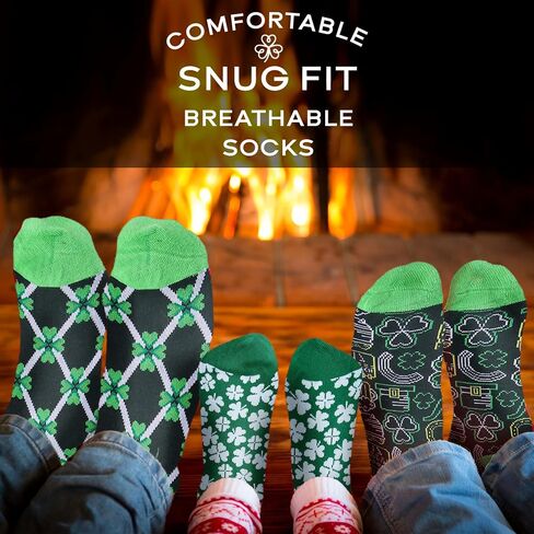 Man of Men St Patricks Day Socks Men, Shamrock Socks, St Patty's Day Accessories Apparel, St Patricks Day Gifts, Irish Socks in Saudi Arabia