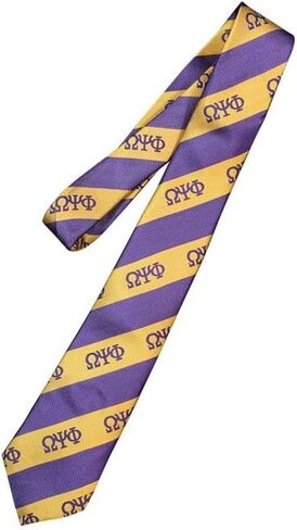 Omega Psi Phi Striped Tie in Kuwait