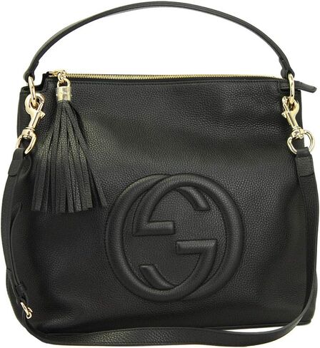 Gucci Soho Black Leather Hand Bag With Shoulder Strap 536194 in Saudi Arabia