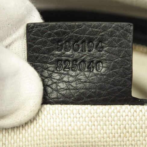 Gucci Soho Black Leather Hand Bag With Shoulder Strap 536194 in Saudi Arabia