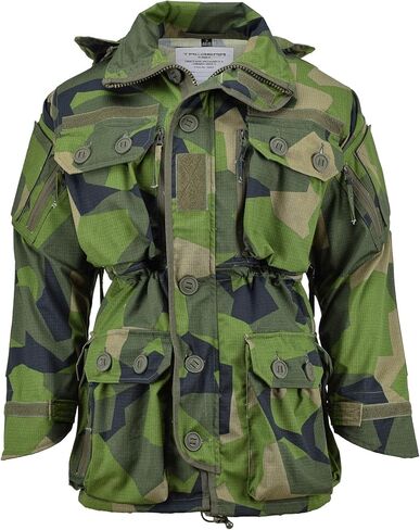 Swedish M90 camo Jacket Military Zipped Men’s TacGear Smock with Detachable Hood in Saudi Arabia