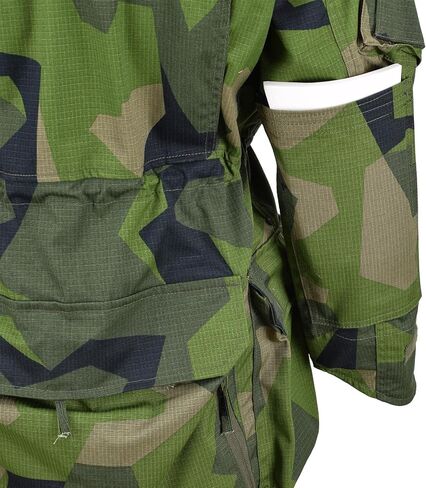 Swedish M90 camo Jacket Military Zipped Men’s TacGear Smock with Detachable Hood in Saudi Arabia