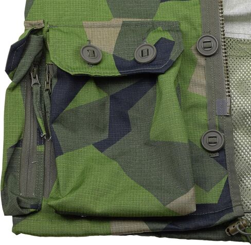 Swedish M90 camo Jacket Military Zipped Men’s TacGear Smock with Detachable Hood in Saudi Arabia