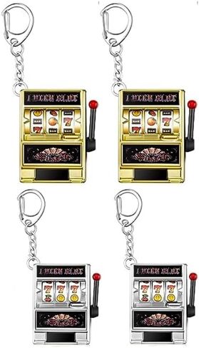 Slot Machine Keychain Mini Casino Key Chains Keychain for Graduation Las Vegas Party Gifts Party Decorations in Saudi Arabia