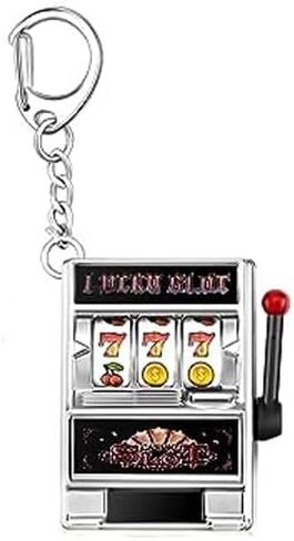 Slot Machine Keychain Mini Casino Key Chains Keychain for Graduation Las Vegas Party Gifts Party Decorations in Saudi Arabia