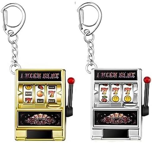 Slot Machine Keychain Mini Casino Key Chains Keychain for Graduation Las Vegas Party Gifts Party Decorations in Saudi Arabia