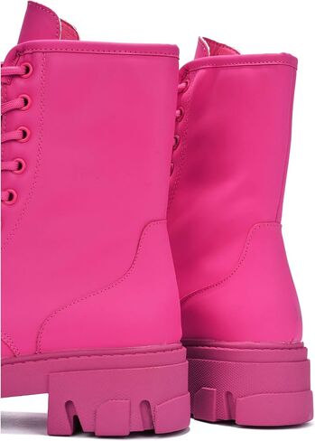 Cape Robbin Chrisley Combat Boots for Women - Platform Boots Lace Up High Tops, Ankle Booties for Women - Combat Boots Womens Platform in Kuwait