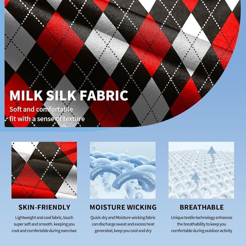 Womens Long Sleeve Golf Shirts Print Golf Tops Athletic Moisture Wicking Tennis Shirts Golf Clothing in Kuwait