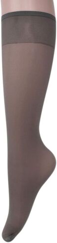 AWS/American Made Sheer Knee High Socks for Women 6 Pairs Trouser Socks Stockings Stretchy Silk Socks in Kuwait
