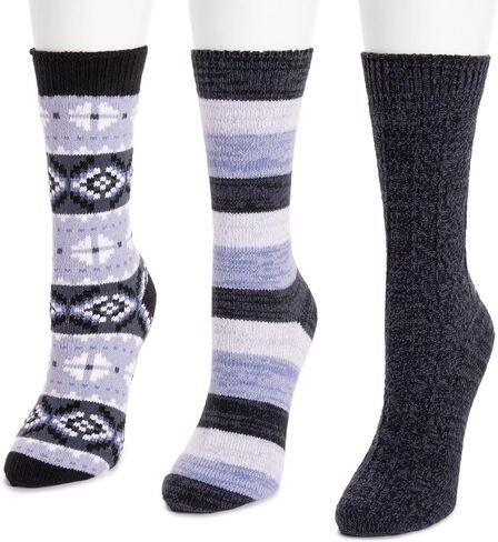 MUK LUKS Women's Boot Socks 3-pk in Saudi Arabia