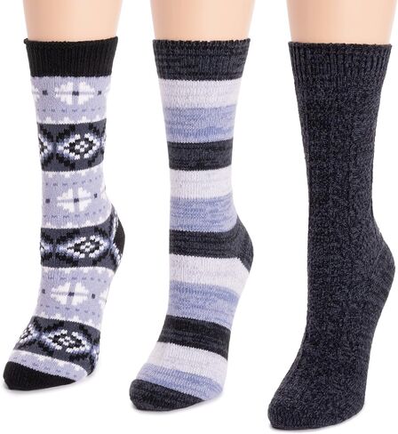 MUK LUKS Women's Boot Socks 3-pk in Saudi Arabia