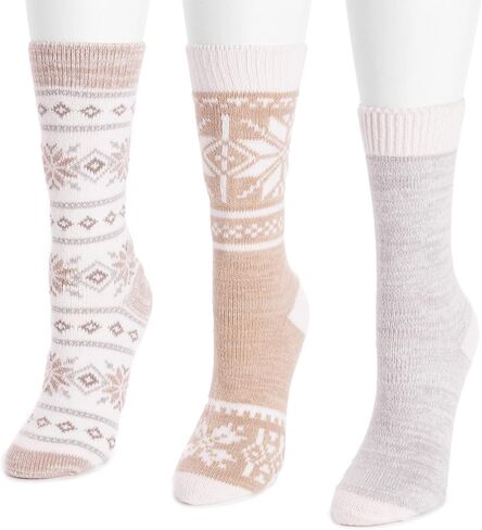 MUK LUKS Women's Boot Socks 3-pk in Saudi Arabia