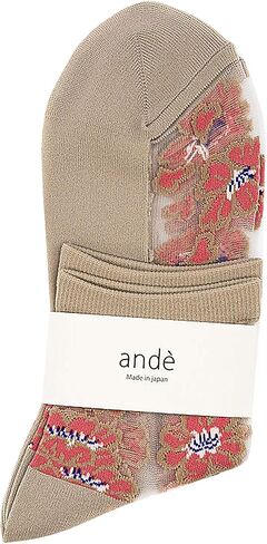 Made In Japan Pair of Women's Sheer See-Through Short Ankle Socks in Saudi Arabia