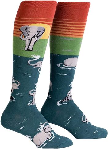 Sock It To Me Women's Knee High Elephant Socks in Kuwait