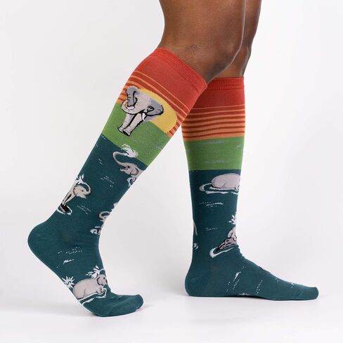 Sock It To Me Women's Knee High Elephant Socks in Kuwait