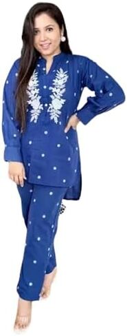 PRINEH Premium Woven Cotton Co-Ord Set For Women in Saudi Arabia