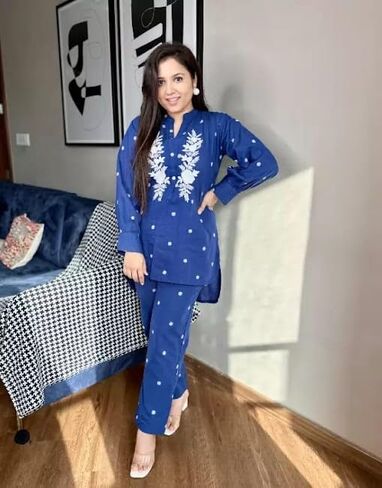 PRINEH Premium Woven Cotton Co-Ord Set For Women in Saudi Arabia