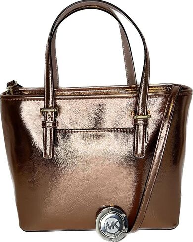 Michael Kors Jet Set Travel XS Carryall Convertible Top Zip Tote bundled Purse Hook in Saudi Arabia