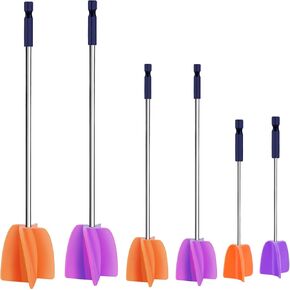 4 PCS Silicone Resin Mixer Paddles for Drill, Epoxy Mixer Attachment for Drill, Paint Mixer/Paint Stirrer for Mixing Resin, Epoxy, Silicone Molds