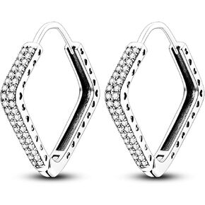 NUJIFFY Earrings for Women, 925 Sterling Silver Earring, Fashion Hoop Drop Dangle Jewelry Graduation Birthday Gifts for Girls Teen in Kuwait