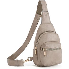 CLUCI Small Sling Bag for Women, Leather Crossbody Fanny Packs Trendy, Women's Chest Bag in Kuwait