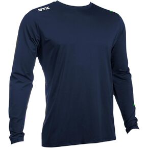 STX Men's Athletic Long Sleeve Shirt, Navy