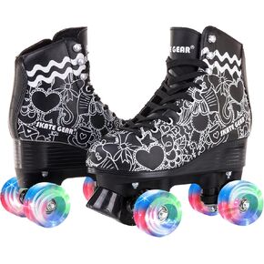 Skate Gear Retro Quad Design Roller Skates