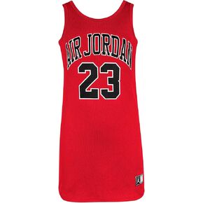 Jordan Girl's HBR Jersey Dress (Little Kids/Big Kids) Pink Foam MD (8-10 Big Kid)