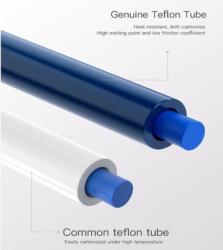2024 Ultra-Smooth PTFE Tube Official Teflon Tube Bowden Tubing 1M for 1.75mm Filament FDM 3D Printer Replacement Part Ender 3 Accessories Include Nozzle*4,PC4-M6 and PC4-M10 Pneumatic Fitting in Saudi Arabia