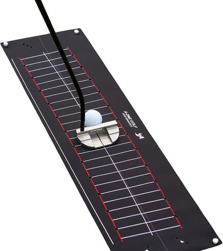 Golf Putting Practice Training aid,Perfect Perfect Practice Golf Putting mat, Tour aim Golf Alignment Golf Training aid, Putting Golf Set with Putting arc in Kuwait