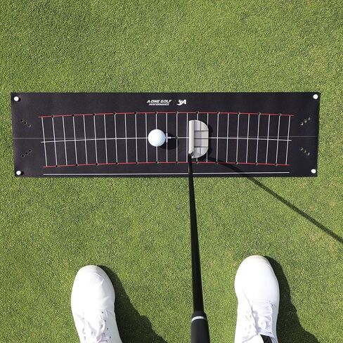 Golf Putting Practice Training aid,Perfect Perfect Practice Golf Putting mat, Tour aim Golf Alignment Golf Training aid, Putting Golf Set with Putting arc in Kuwait