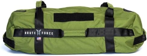 Brute Force Athlete Sandbag, Adjustable, Weighted Heavy Bag, Workout Equipment for Home Gym, Strength Training and Weight Lifting, Sandbags for Working Out, Made in USA, Desert Coyote, 25-75 lbs in Saudi Arabia