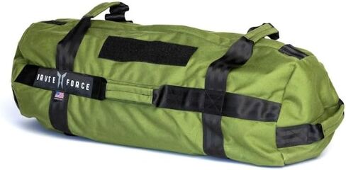 Brute Force Athlete Sandbag, Adjustable, Weighted Heavy Bag, Workout Equipment for Home Gym, Strength Training and Weight Lifting, Sandbags for Working Out, Made in USA, Desert Coyote, 25-75 lbs in Saudi Arabia