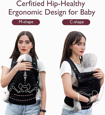·NEST BLANCHE· Baby Carrier for Newborn to Toddler, Ergonomic Backpack Design, Front and Back Facing Options, Spot in Saudi Arabia