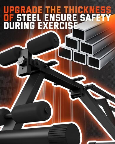 مقعد وزن قابل للتعديل من Lusper قابل للطي - مقعد تمرين ثابت بوزن 600 رطل، قابل للطي بسرعة 5 ثوانٍ ومتعدد الأغراض لتمرين الجسم بالكامل in Kuwait