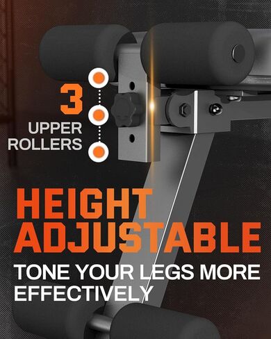 مقعد وزن قابل للتعديل من Lusper قابل للطي - مقعد تمرين ثابت بوزن 600 رطل، قابل للطي بسرعة 5 ثوانٍ ومتعدد الأغراض لتمرين الجسم بالكامل in Kuwait