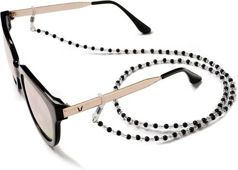 YUANST 2Pcs Colorful Rhinestone Eyeglass Chain, Eyeglasses String Holder Glasses Lanyard Eyeglass Holders Around Neck in Kuwait