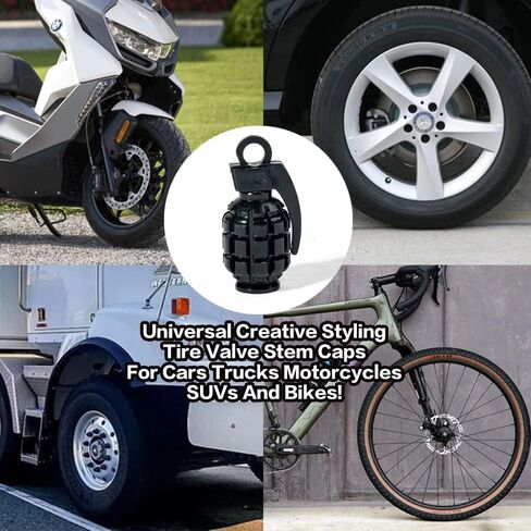 4 قطع من أغطية جذعية صمامات الألومنيوم، أغطية صمامات جذعية للإطارات، غطاء إطارات مقاوم للغبار، أغطية جذعية صمامات التصميم الإبداعي العالمي للسيارات والشاحنات والدراجات النارية وسيارات الدفع الرباعي والدراجات (فضي) in Kuwait