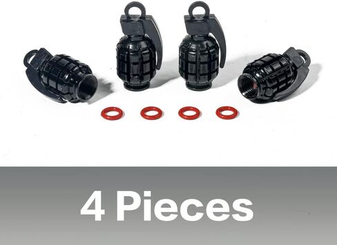 4 قطع من أغطية جذعية صمامات الألومنيوم، أغطية صمامات جذعية للإطارات، غطاء إطارات مقاوم للغبار، أغطية جذعية صمامات التصميم الإبداعي العالمي للسيارات والشاحنات والدراجات النارية وسيارات الدفع الرباعي والدراجات (فضي) in Kuwait